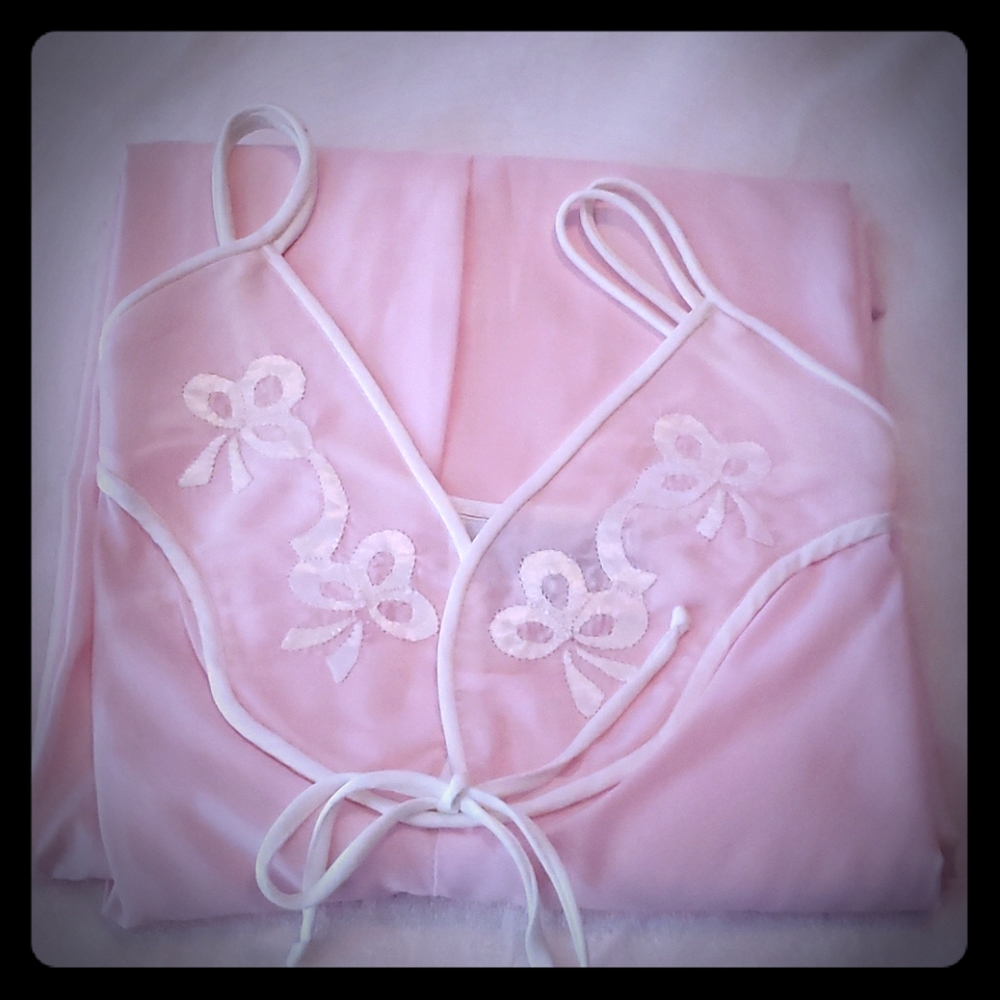 Gorgeous, hand embroidered, vintage nightgown.